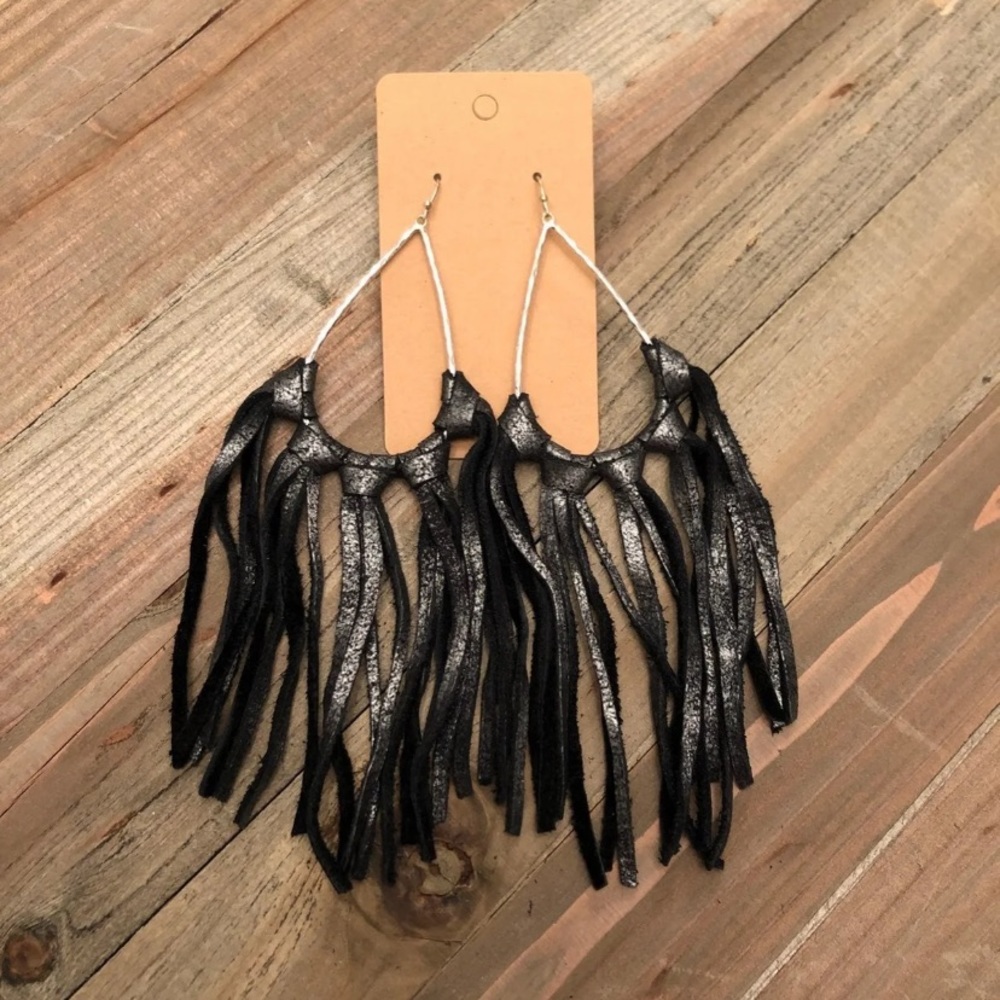 Beautiful Handmade Leather Earrings